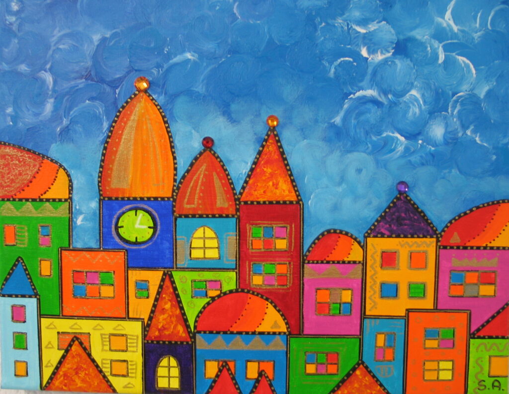 4a märchenstadt 3 uhr 35x27cm chf 260